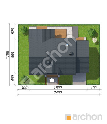 Проект дома ARCHON+ Дом в люцерне 11 (Г) Ситуація