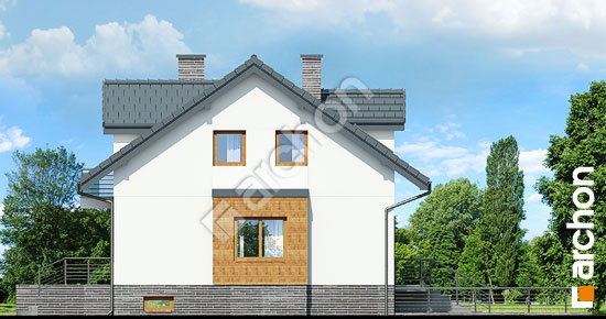 Боковой фасад Дом в цикламенах 4 (ПБА) вер. 2