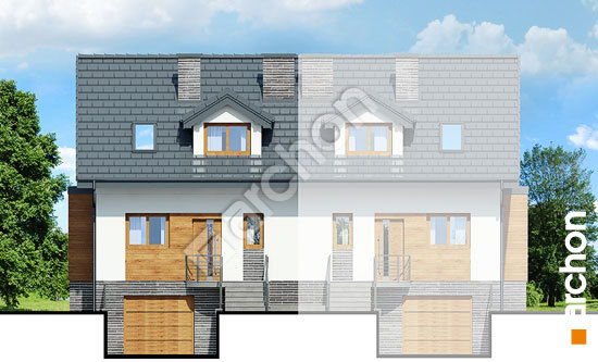 Передній фасад Будинок в цикламенах 4 (ПБА) вер. 2