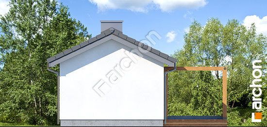 Боковой фасад Летний домик в крокусах 3