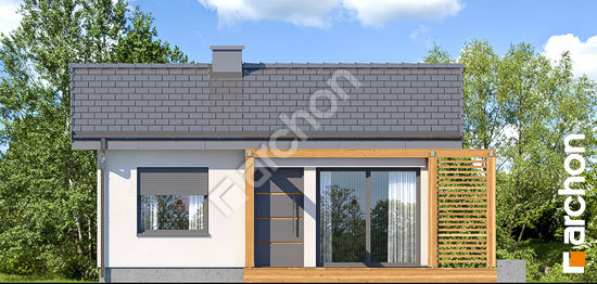 Передній фасад Літній будиночок в крокусах 3