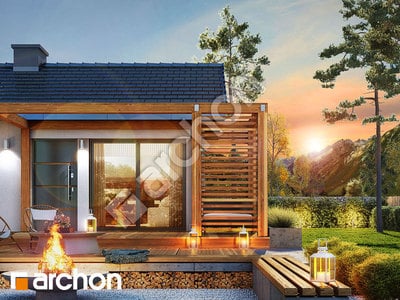 Проект дома ARCHON+ Летний домик в крокусах 3 Вид 2