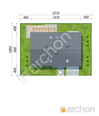 Проект дома ARCHON+ Дом в вистерии 9 (Г) Ситуація