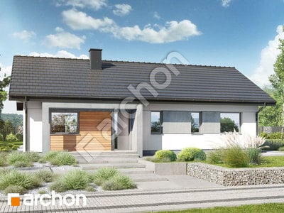 Проект дома ARCHON+ Дом в коручках 4 (Е) ВИЭ 