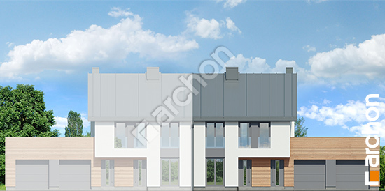 Передний фасад Дом в фиалках 4 (Р2Б) вер.2