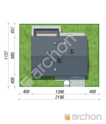 Проект дома ARCHON+ Дом в фортунеях Ситуація
