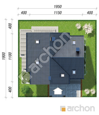 Проєкт будинку ARCHON+ Будинок в ліатрісах Ситуація