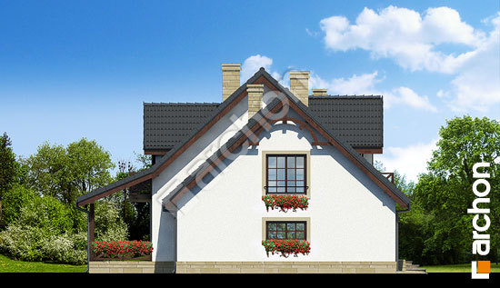 Боковой фасад Дом в тамарисках 4 (Г2) вер.2