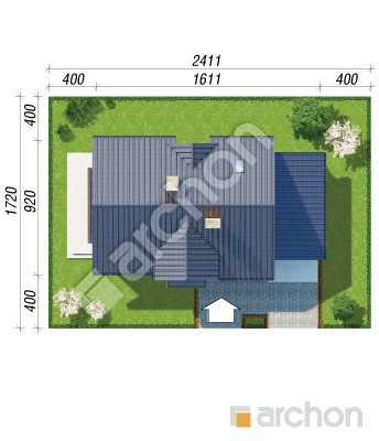 Проєкт будинку ARCHON+ Будинок в горошку 5 Ситуація