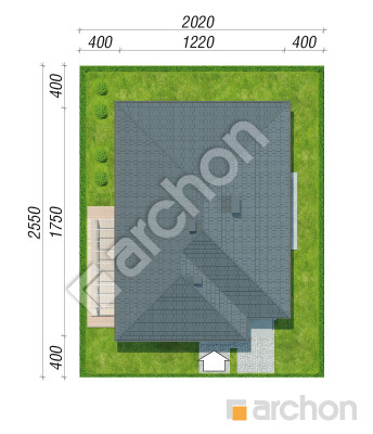 Проект дома ARCHON+ Дом в сирени 9 (Г) Ситуація
