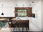Проект дома ARCHON+ Дом в арониях 2 (Г2) визуализация кухни 1 вид 1