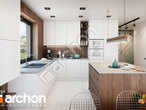 Проект дома ARCHON+ Дом в арониях 2 (Г2) визуализация кухни 1 вид 2