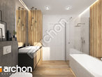 Проект будинку ARCHON+ Будинок в клематисах 30 (Б) візуалізація ванни (візуалізація 3 від 2)