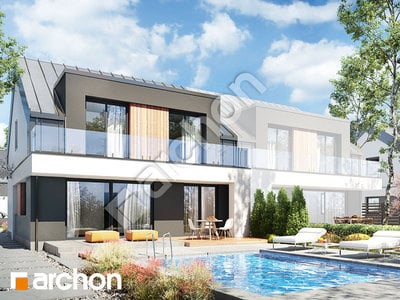 Проект дома ARCHON+ Дом в клематисах 30 (Б) 