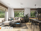 Проект дома ARCHON+ Дом в клематисах 30 (Б) дневная зона (визуализация 1 вид 1)