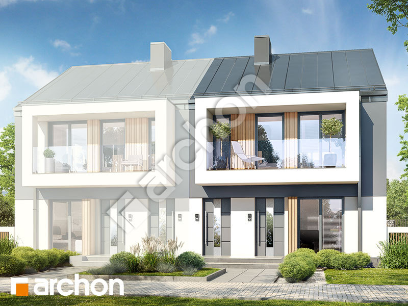 Проект будинку ARCHON+ Будинок в фіалках 12 (Р2Б)  Вид 1