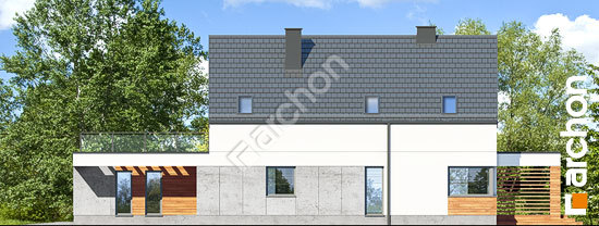 Боковой фасад Дом в сантине 3 (Г2)