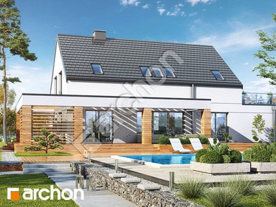 Проєкт будинку ARCHON+ Будинок в сантині 3 (Г2) 