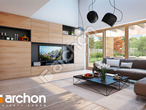 Проект будинку ARCHON+ Будинок в сантині 3 (Г2) денна зона (візуалізація 1 від 4)