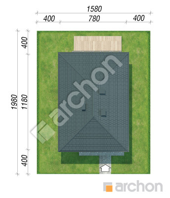 Проект дома ARCHON+ Вилла Юлия 17 Ситуація