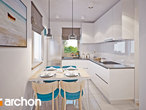 Проект дома ARCHON+ Дом в бруснике вер.2 визуализация кухни 1 вид 1