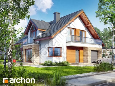 Проєкт будинку ARCHON+ Будинок в тим'яні 8 