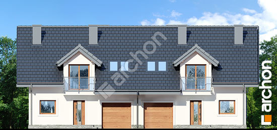 Передній фасад Будинок в цикламенах 3 (Р2) вер. 2