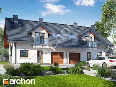 Проект дома ARCHON+ Дом в цикламенах 3 (Р2) вер. 2 