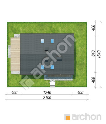Проект дома ARCHON+ Дом в шишковиках 5 Ситуація
