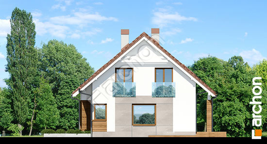 Боковой фасад Дом в яблонках 6