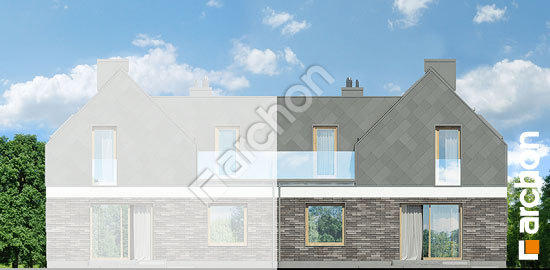 Дворовой фасад Дом под платанами (Б)