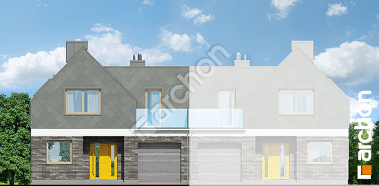 Передній фасад Будинок під платанами (Б)