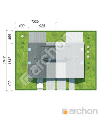 Проект дома ARCHON+ Дом под платанами (Б) Ситуація