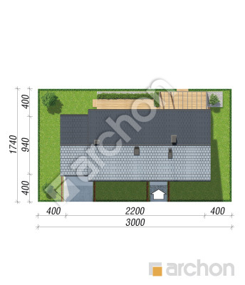 Проект дома ARCHON+ Дом в базилике 2 (Г) Ситуація