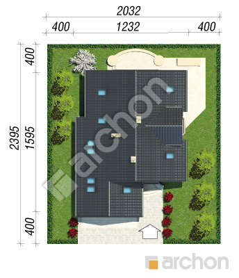 Проект дома ARCHON+ Дом в кокосах 2 вер.2 Ситуація