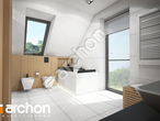 Проект будинку ARCHON+ Будинок в аморфах 4 (ГЕ) ВДЕ візуалізація ванни (візуалізація 3 від 2)