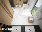 Проект будинку ARCHON+ Будинок в аморфах 4 (ГЕ) ВДЕ візуалізація ванни (візуалізація 3 від 4)