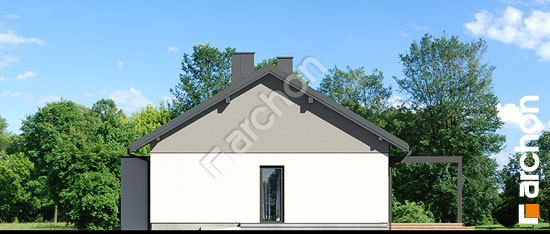 Боковой фасад Дом под красной рябиной 25