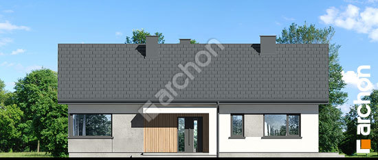 Передний фасад Дом под красной рябиной 25