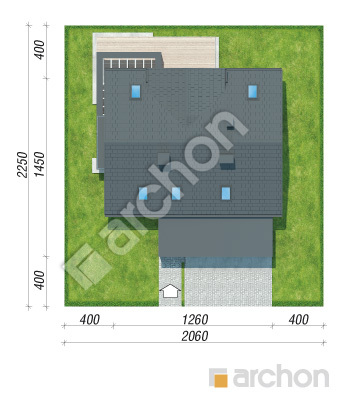 Проект дома ARCHON+ Дом в теллимах 3 (Г2) Ситуація