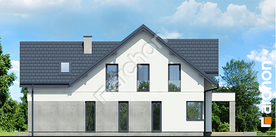 Бочний фасад Будинок у телімах 4 (Г2Е) ВДЕ