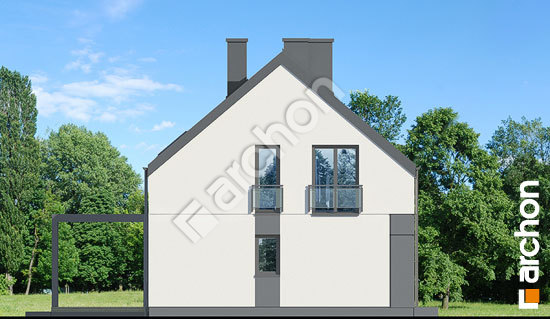 Боковой фасад Дом в малиновках 27