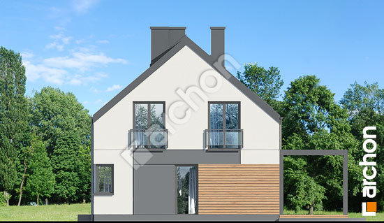 Боковой фасад Дом в малиновках 27