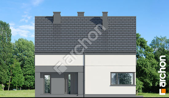 Передний фасад Дом в малиновках 27