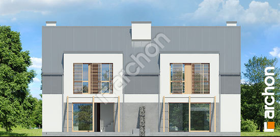 Дворовой фасад Дом в клематисах 20 (Р2Н) вер. 2