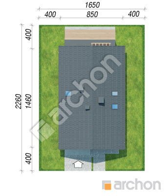 Проект дома ARCHON+ Дом в лавровишнях 2 (Г) Ситуація