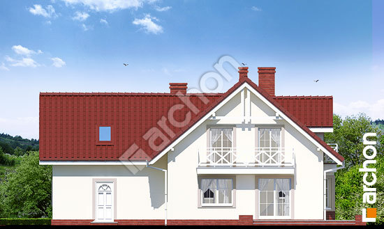 Дворовой фасад Дом в рододендронах 2 (Г2) вер.2