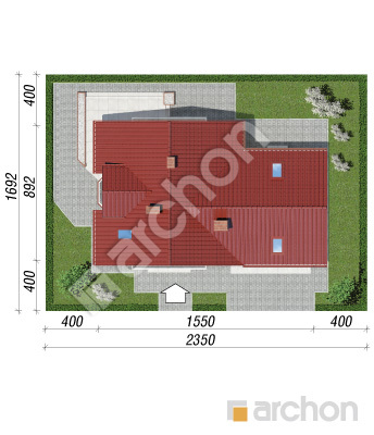 Проект дома ARCHON+ Дом в рододендронах 2 (Г2) вер.2 Ситуація