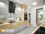 Проект дома ARCHON+ Дом в изопируме (П) визуализация кухни 1 вид 1