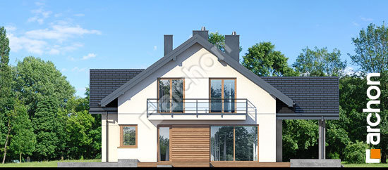 Боковой фасад Дом в аурорах 11 (Г2А)